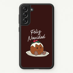 Christmas Pudding Plush Galaxy S21 Plus Case
