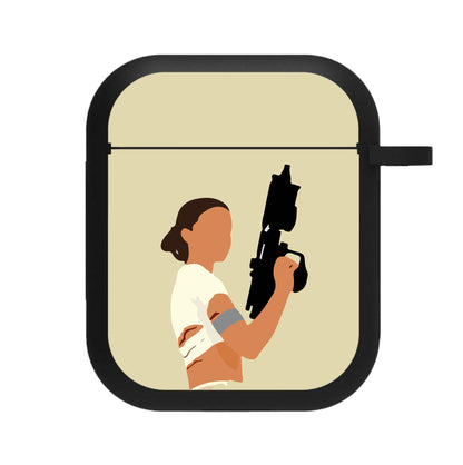 Leia With Gun AirPods Case