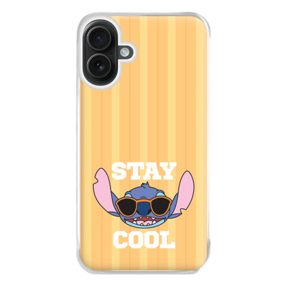Stay Cool Blue Alien iPhone 16 Plus Case