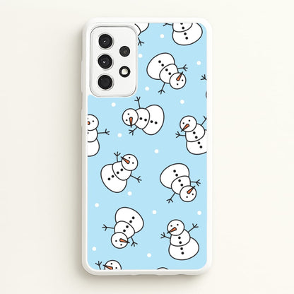 Cartoon Snowmen Pattern Galaxy A52 / A52s Case