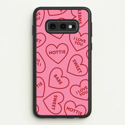 Quote Love Hearts Pattern Galaxy S10e Case