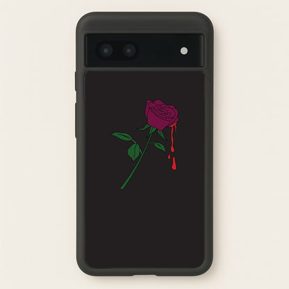Dark Pink Rose Google Pixel 6a Case