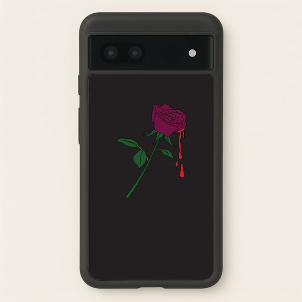 Dark Pink Rose Google Pixel 6a Case