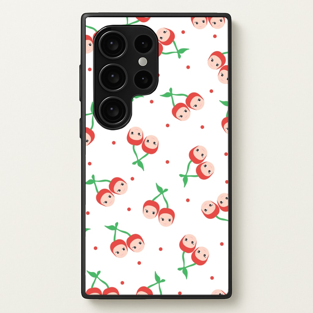 Cherry Angels Pattern Galaxy S24 Ultra Case
