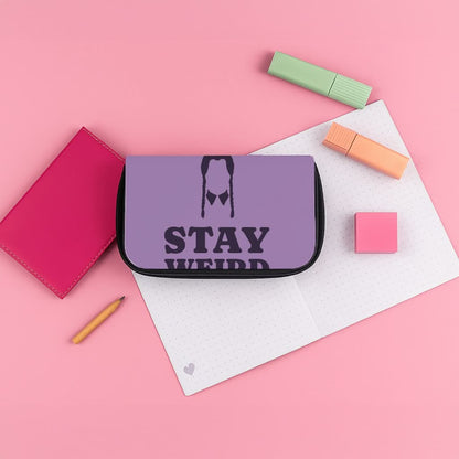 Stay Weird Purple Pencil Case