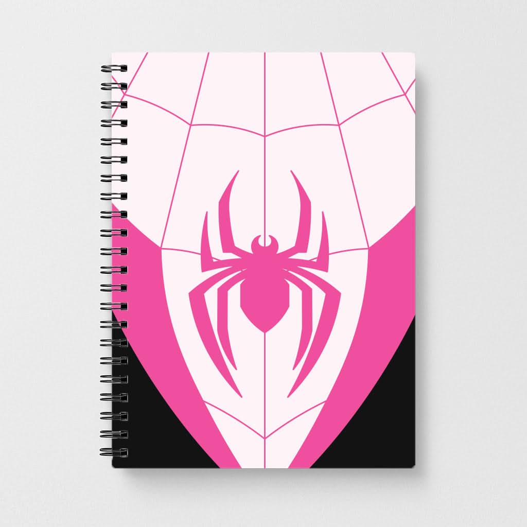 Pink And Black Spider Costume Notebook