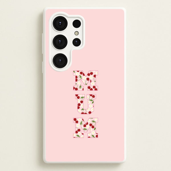 Floral Varsity Mum Galaxy S25 Ultra Case