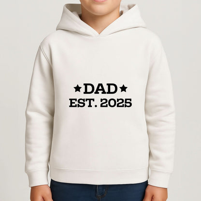 Dad Est 2025 Boys Hoodie