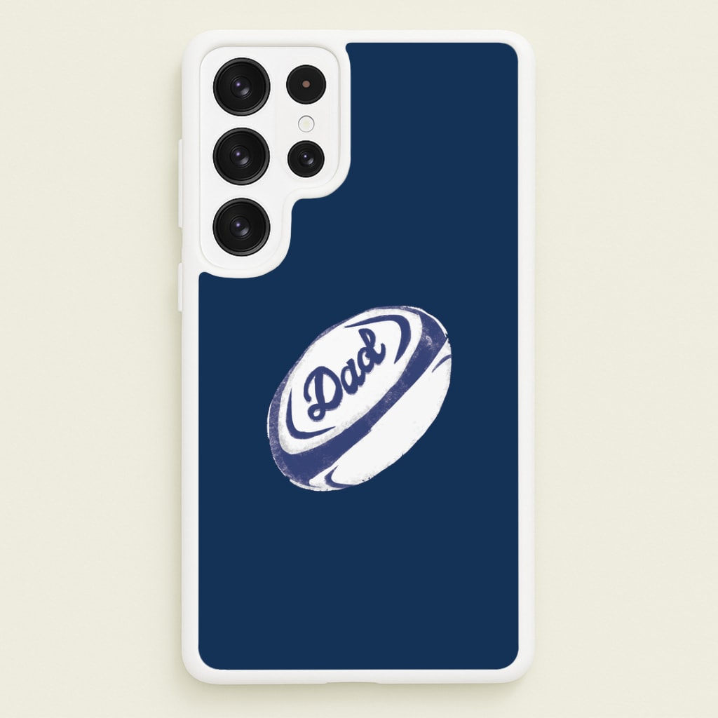 Dad Rugby Ball Galaxy S22 Ultra Case