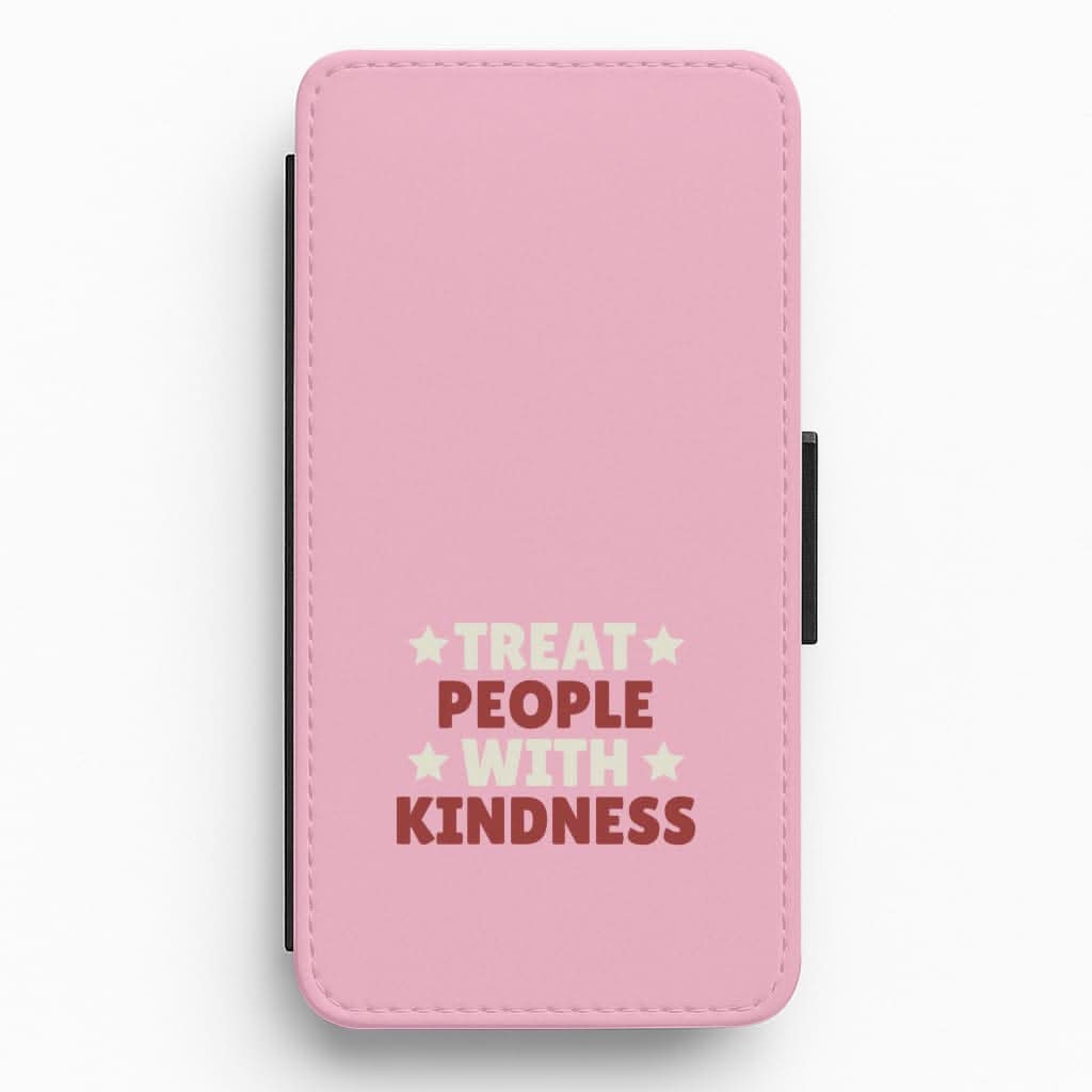 Treat People With Kindness Flip / Wallet Phone Case