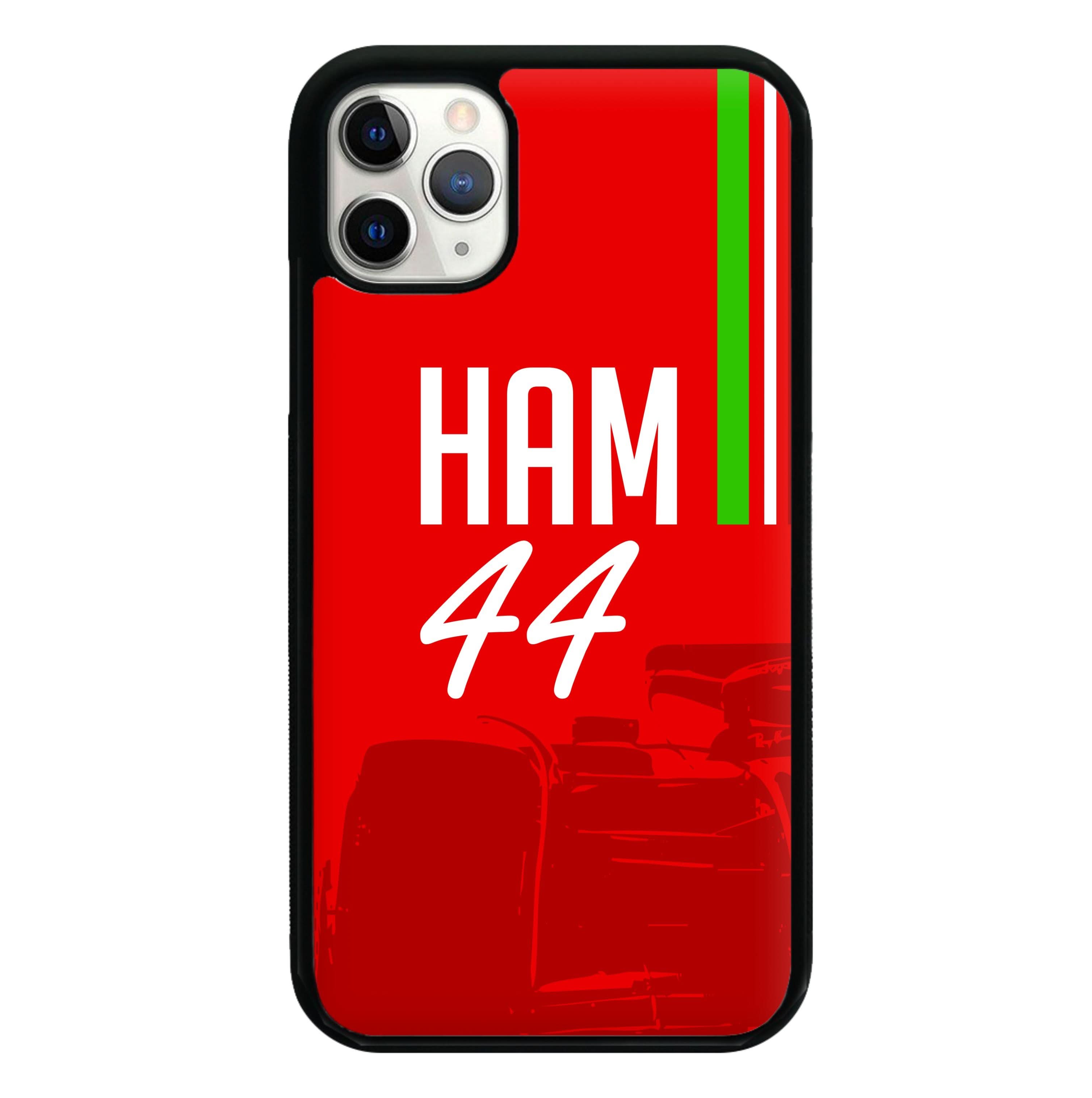 Dark Red Hamilton 44 Phone Case
