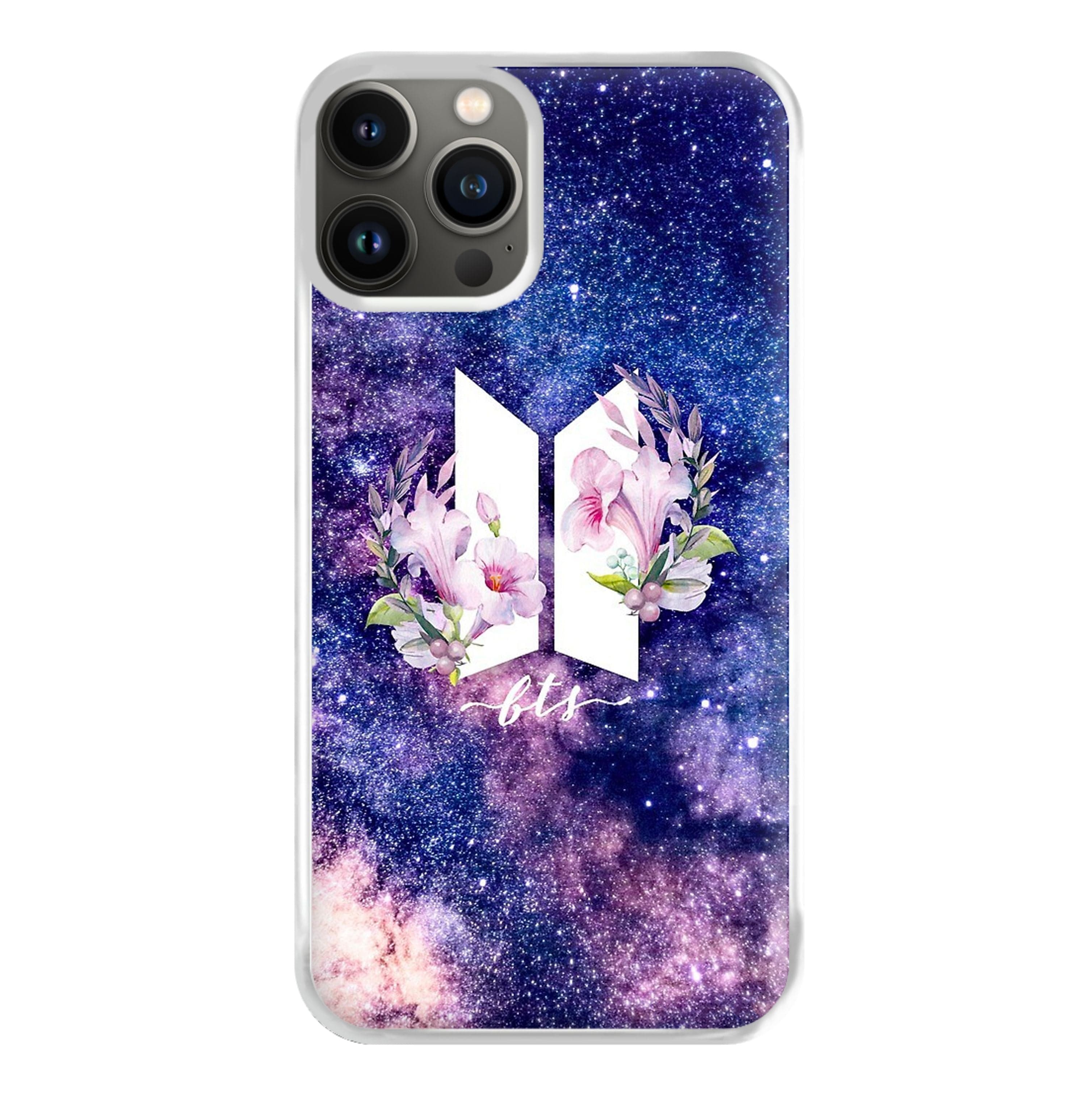 Galaxy Floral K-Pop Band Logo Phone Case