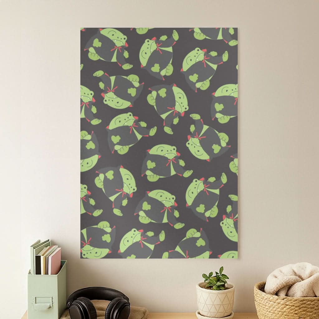 Vampire Frog Pattern  - Halloween Poster
