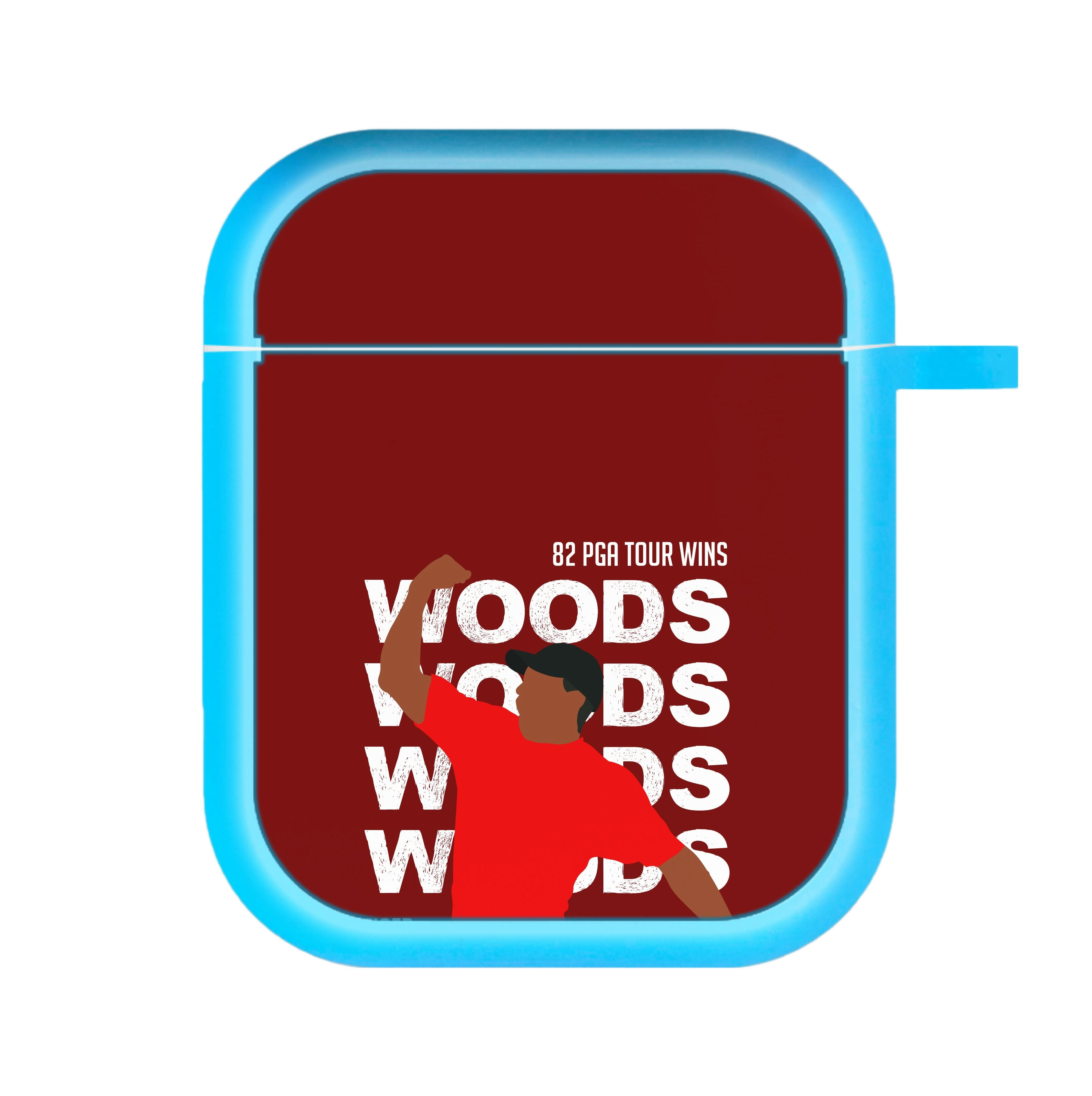 Woods Dark Red AirPods Case