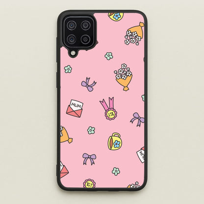 Mum Doodles Pattern Galaxy A12 Case