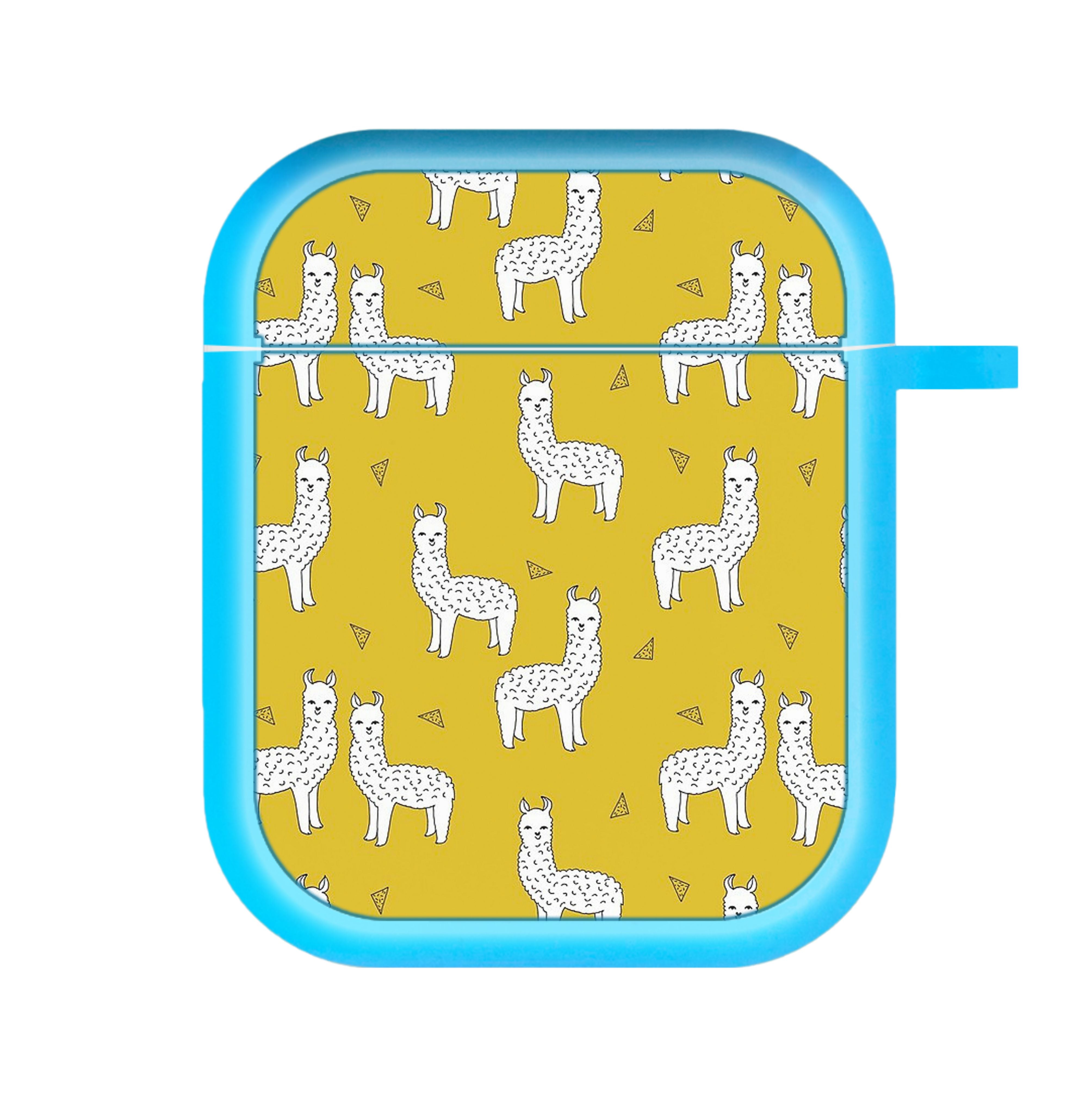 Mustard Alpaca Pattern AirPods Case