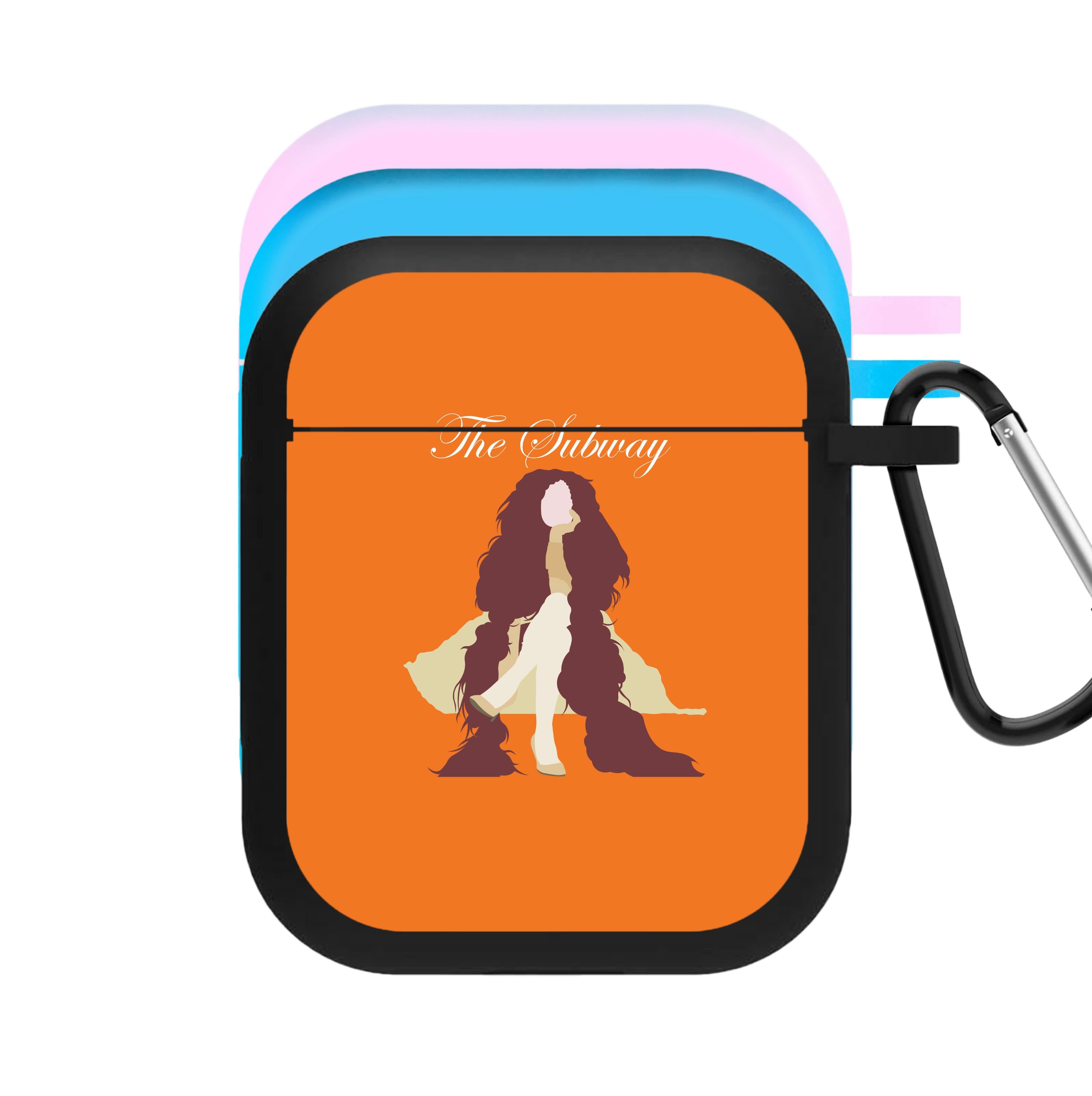 Subway Orange AirPods Case