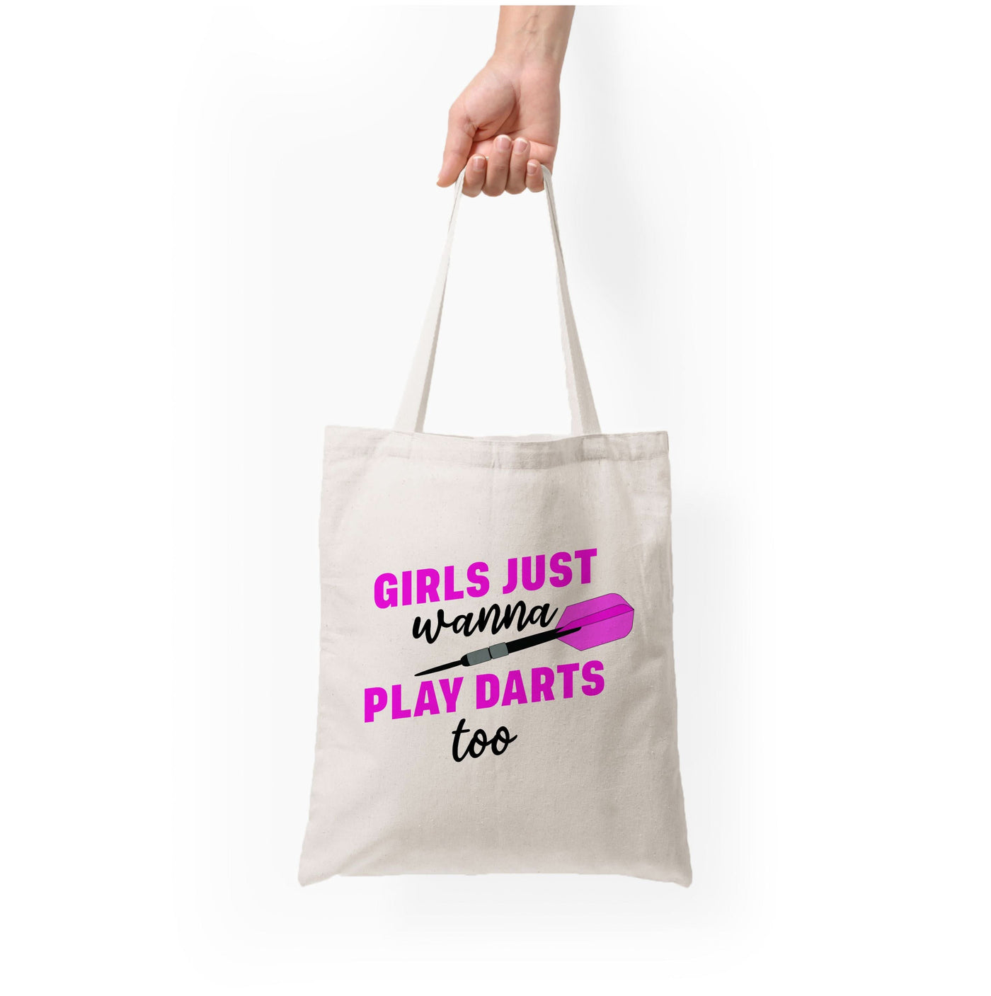 Girls Just Wanna Play Darts Too Tote Bag