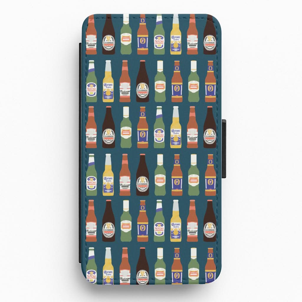 Geometric Brewery Pattern Flip / Wallet Phone Case
