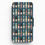 Geometric Brewery Pattern Flip / Wallet Phone Case 1