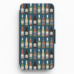 Geometric Brewery Pattern Flip / Wallet Phone Case