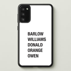 Take Band Members Names Galaxy A41 Case