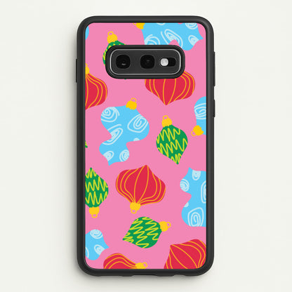 Abstract Christmas Baubles Pattern Galaxy S10e Case