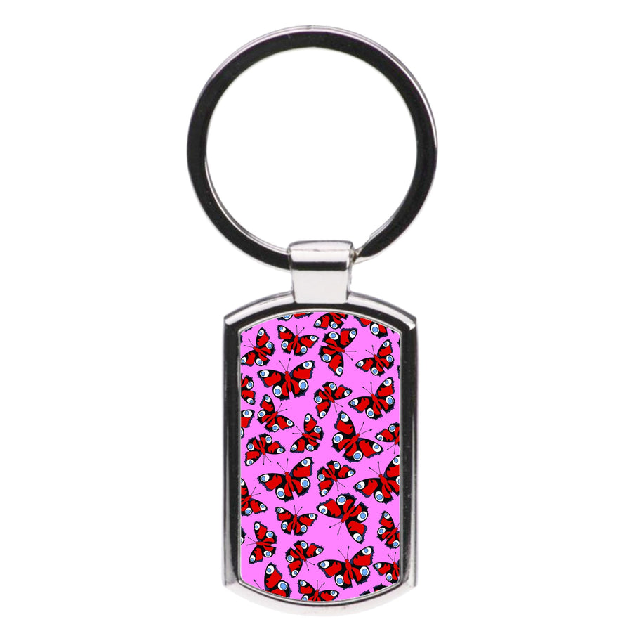 Red Butterfly - Butterfly Patterns Luxury Keyring