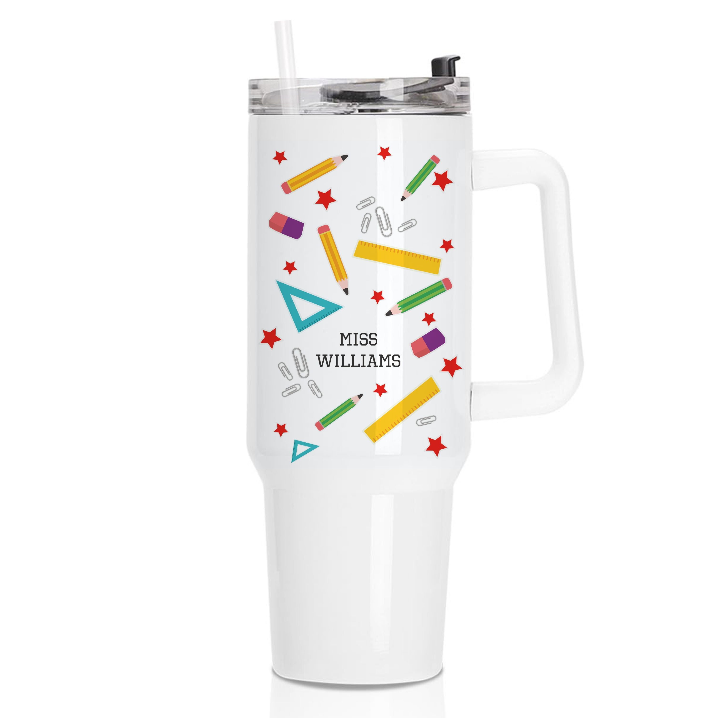 Stars And Stationery - Personalised Teachers Gift Tumbler