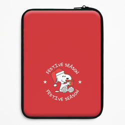 Cartoon Beagle Festive Season Universal Laptop Sleeve