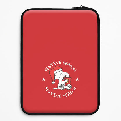 Cartoon Beagle Festive Season Universal Laptop Sleeve