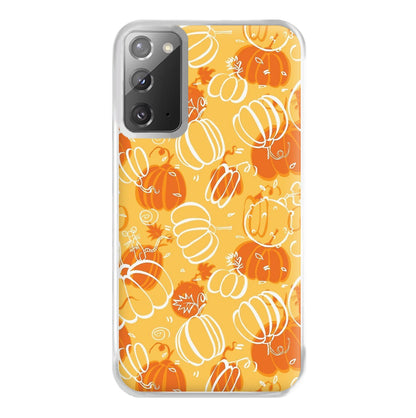 Drawn Pumpkin Pattern Phone Case