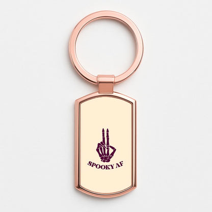 Spooky AF Rose Gold Keyring