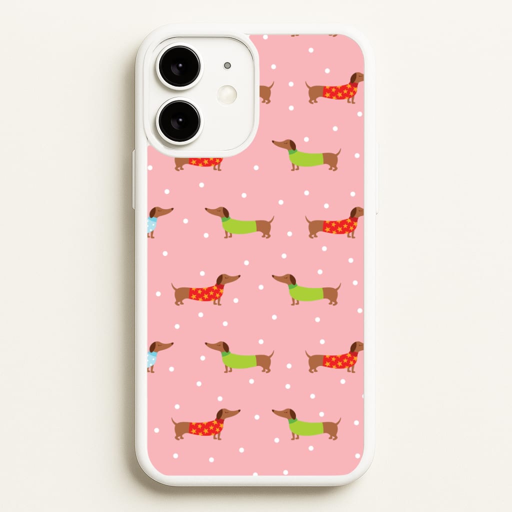 Christmas Jumpers Dachshund Pattern iPhone 11 Case
