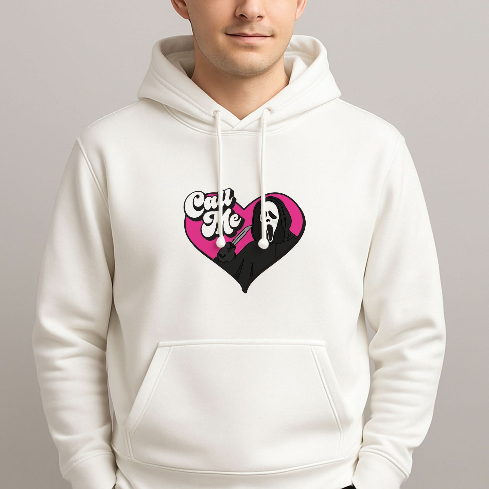 Call Me Heart Mens Hoodie
