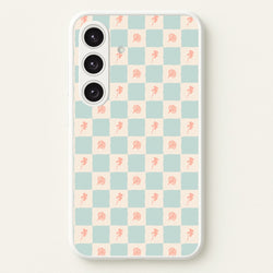 Patchwork Floral Pattern Galaxy S25 Plus Case