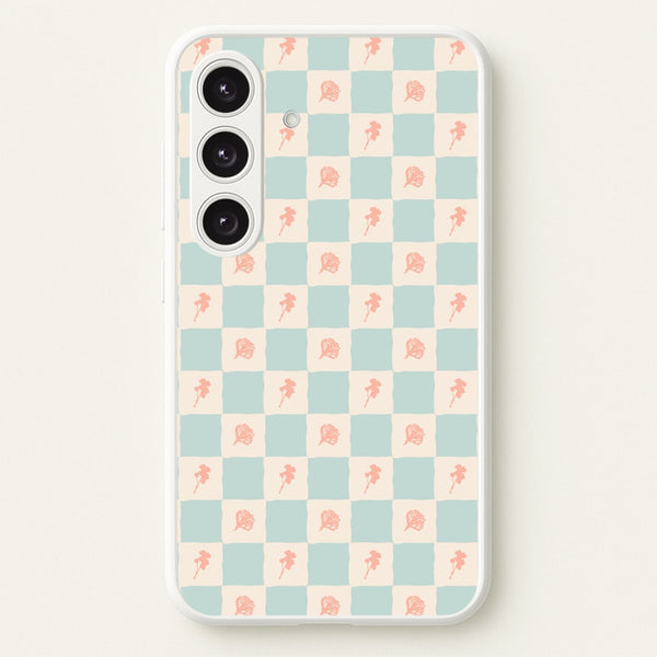 Patchwork Floral Pattern Galaxy S24FE Case