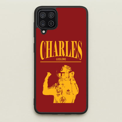 Charles Red And Gold Galaxy A12 Case