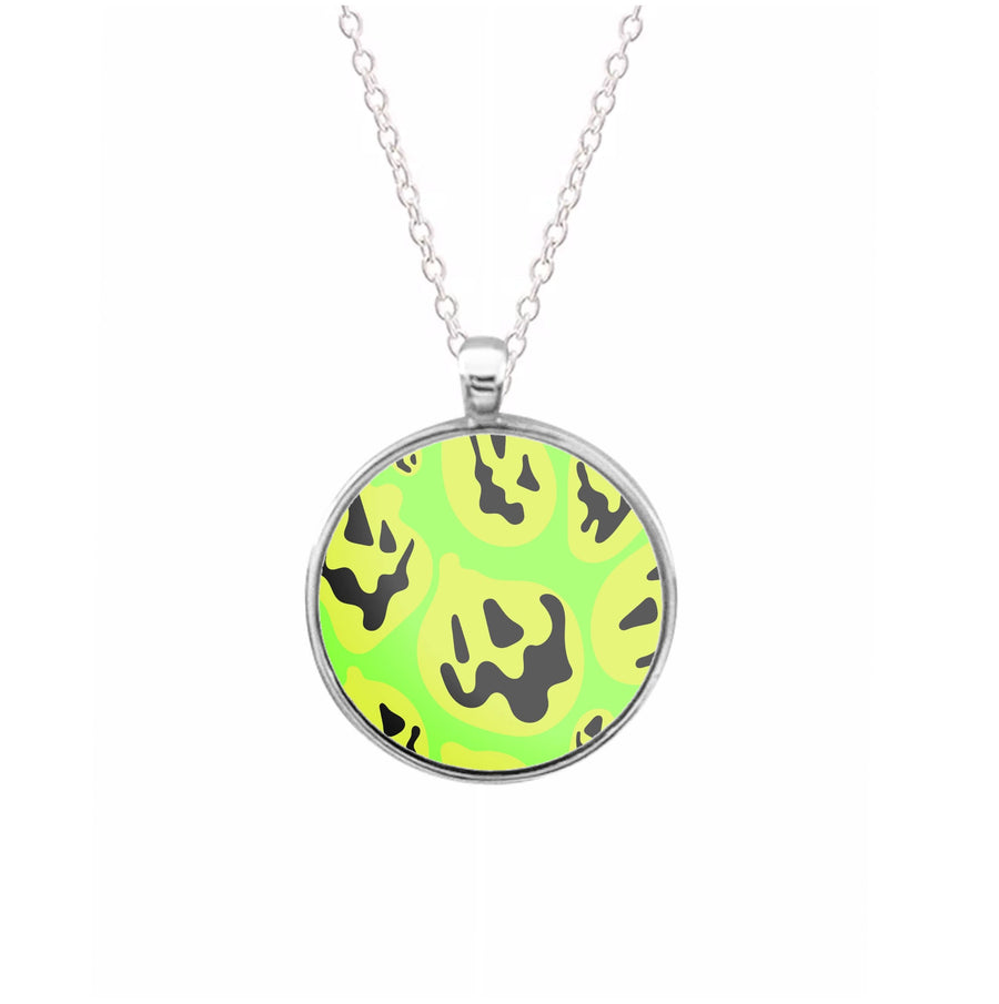 Green Pumpkin Pattern Necklace