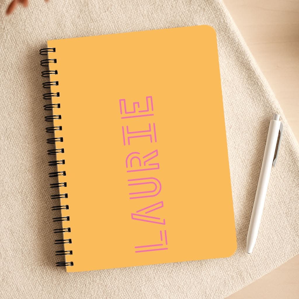 Neon Sign Personalised Name Notepad