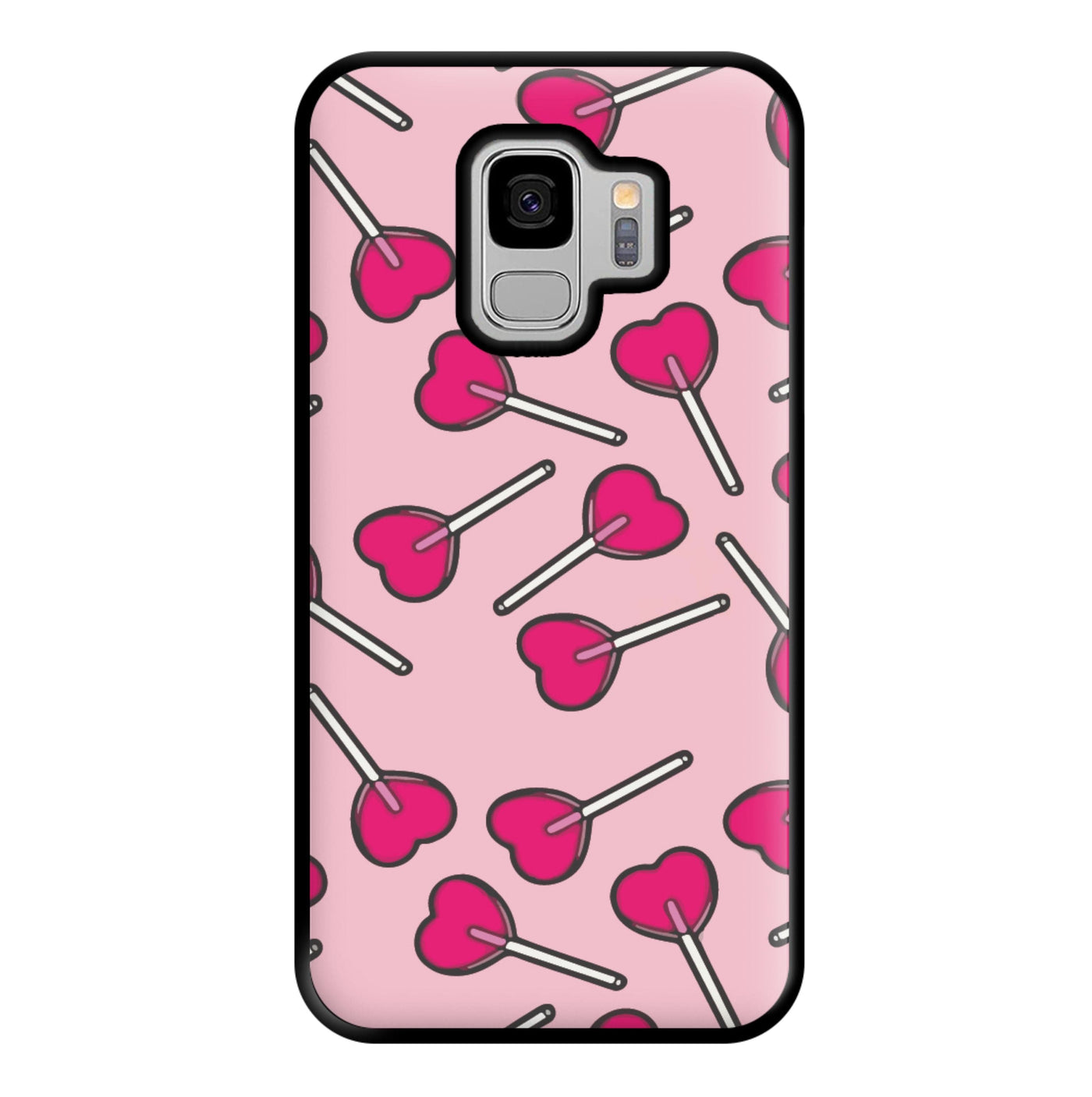 Cherry Heart Lollipops Phone Case