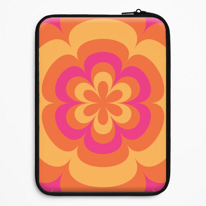 Sunset Trippy Flower Pattern Universal Laptop Sleeve