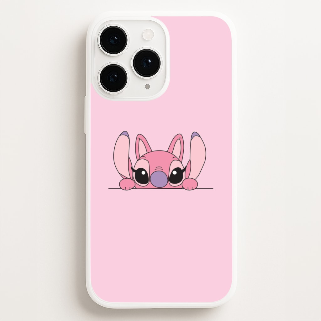 Angel Leaning - Pink Alien Phone Case for iPhone, Samsung Galaxy and Google Pixel