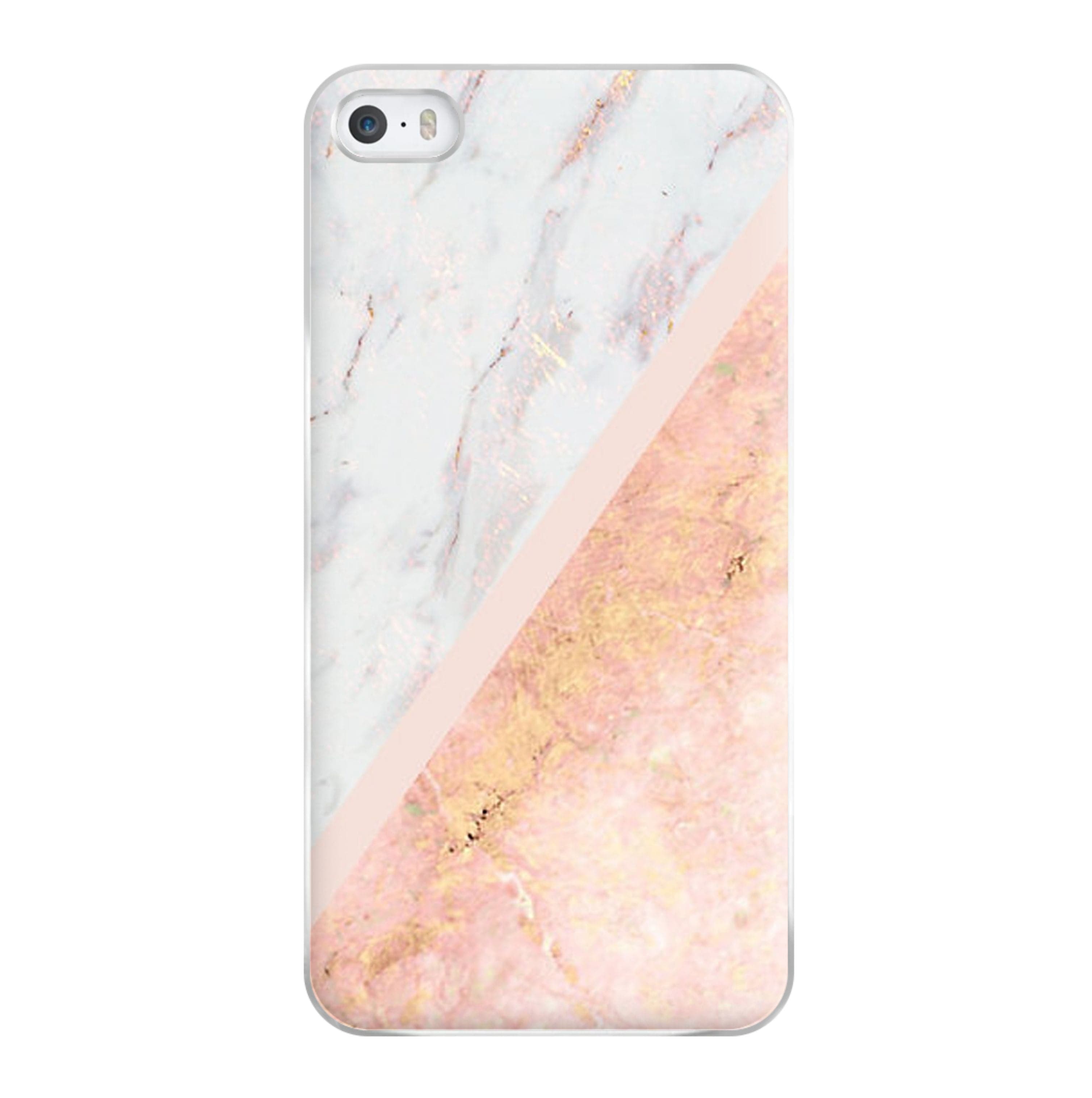 Marble and Rose Gold Phone Case