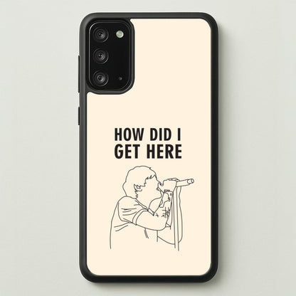 How Did I Get Here Outline Galaxy Note 20 Case