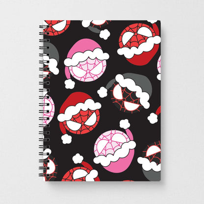Spider Heroes Christmas Pattern Notebook