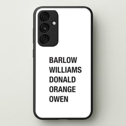 Take Band Members Names Galaxy A35 Case