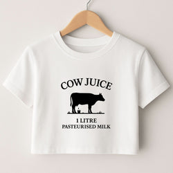 Cow Juice Crop Top