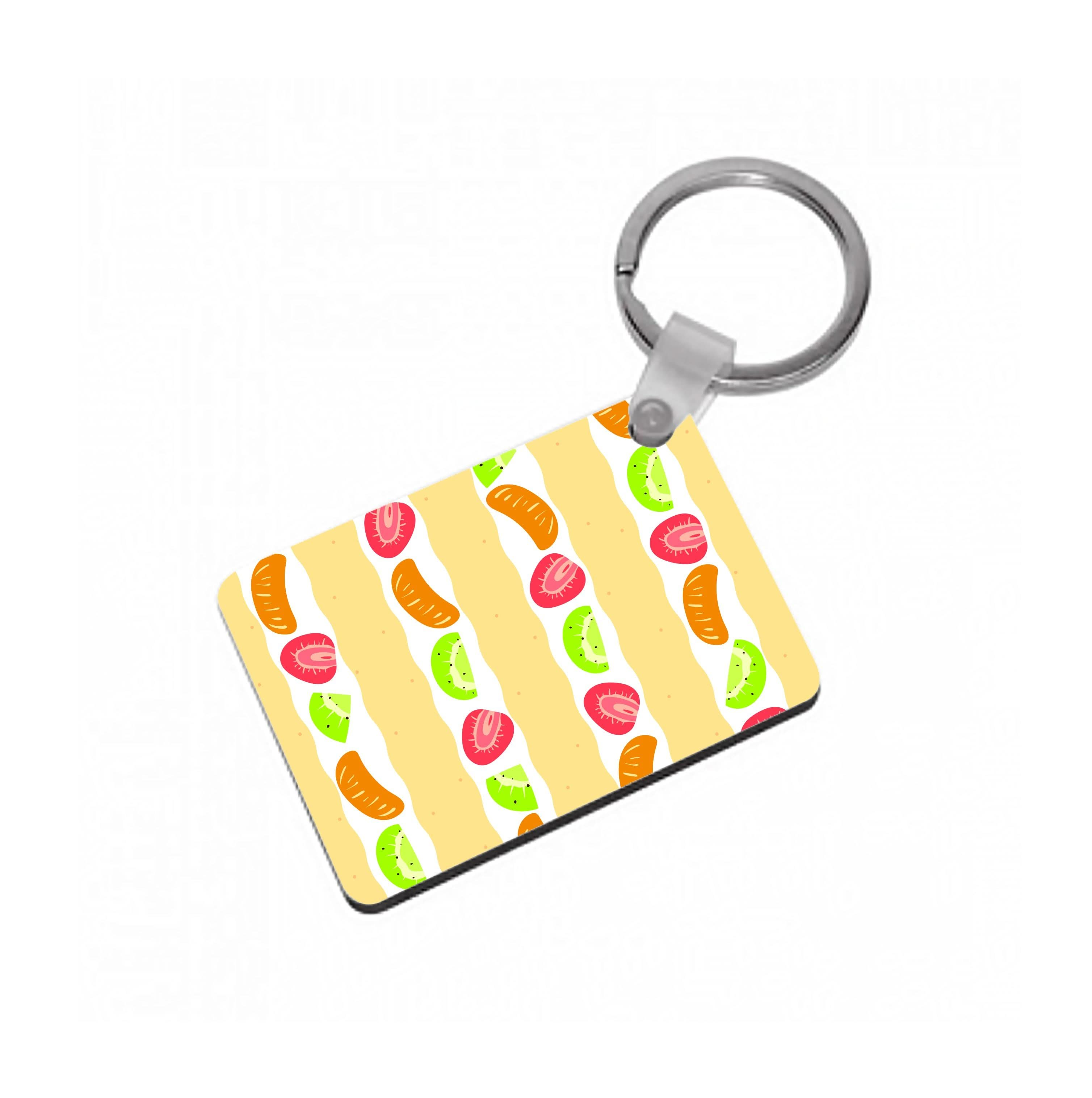 Fruit Sando Pattern Keyring