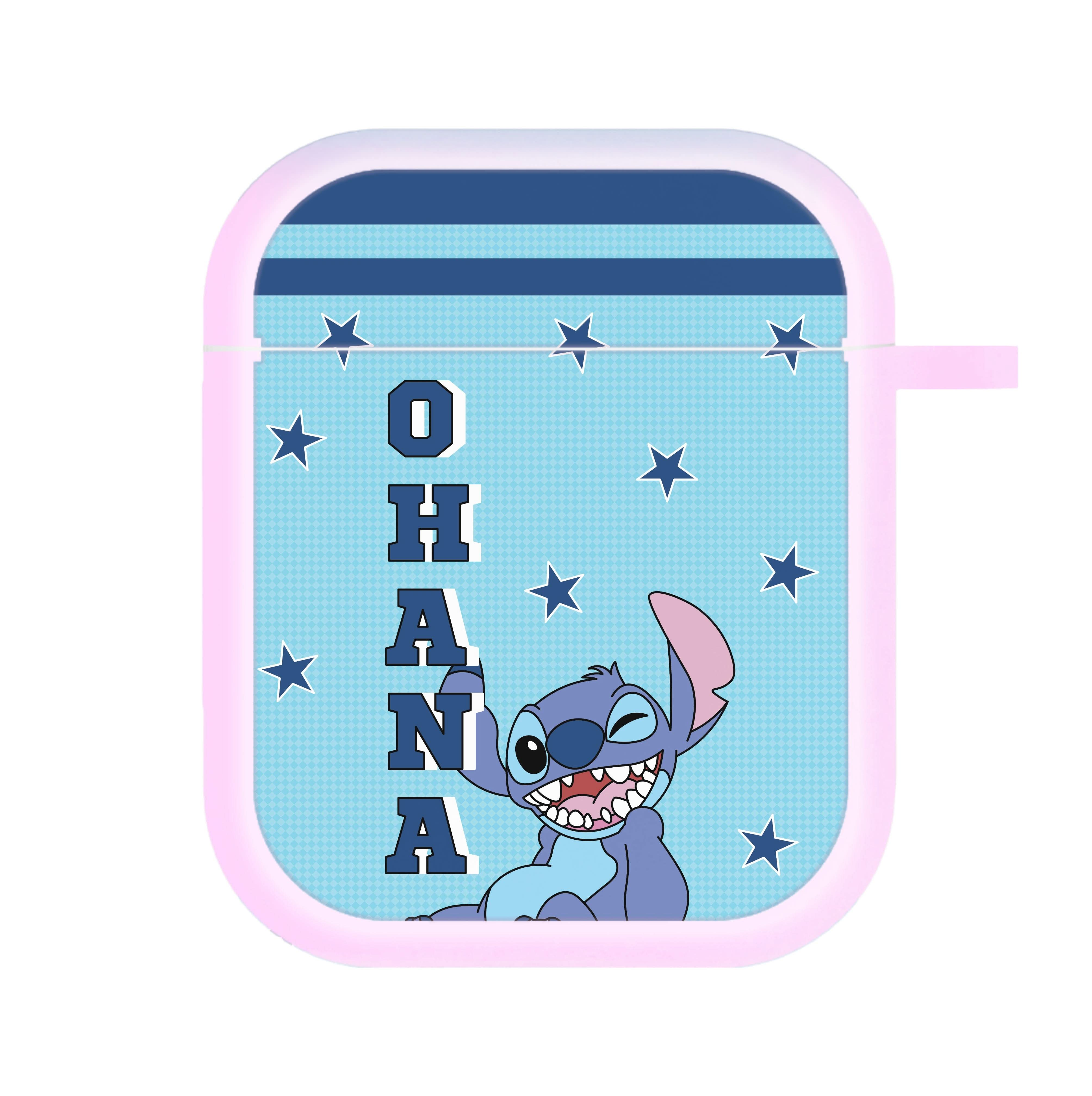 Blue Alien Ohana AirPods Case